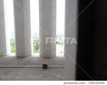 A view of the castle town from the latticed windows of Himeji Castle. A view of the castle town from the latticed windows of Himeji Castle. 140532409