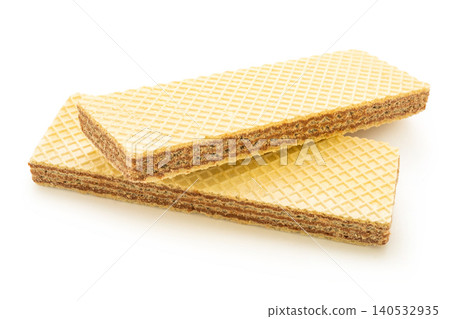 chocolate wafers on a white isolated background chocolate wafers on a white isolated background 140532935