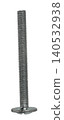 Construction screw close-up on a white isolated background 140532938