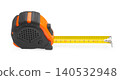 Construction tape measure clipping path isolated on white background 140532948