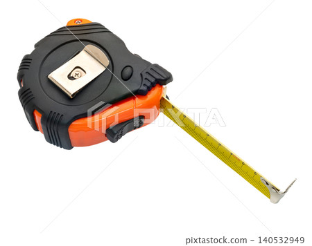 Construction tape measure clipping path isolated on white background Construction tape measure clipping path isolated on white background 140532949