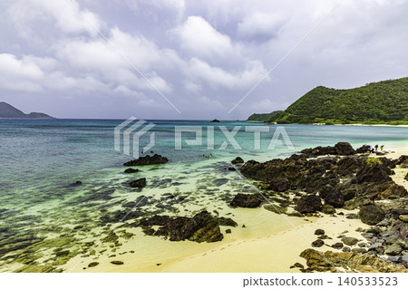 奄美大島內田原海灘景色 奄美大島內田原海灘景色 140533523
