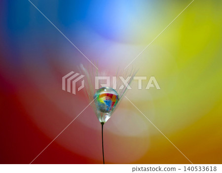 A beautiful macro photograph featuring water droplets resembling marbles against a gradient background. A beautiful macro photograph featuring water droplets resembling marbles against a gradient background. 140533618