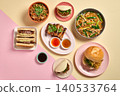 Composition of various Asian food in bowl 140533764