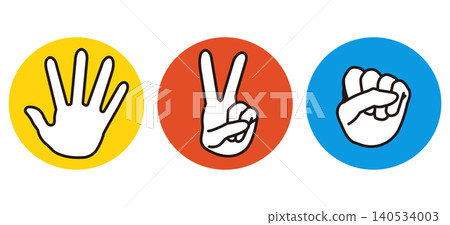 rock paper scissors illustration rock paper scissors illustration 140534003