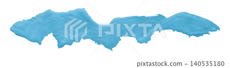 Light blue brush isolated on transparent background Light blue watercolor Light blue brush isolated on transparent background Light blue watercolor 140535180