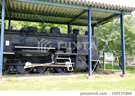 SL, locomotive, steam locomotive, railway, train, vehicle, transport, Kuriyama Park, exhibition, coal, railway tracks, rails, rolling stock, Showa era SL, locomotive, steam locomotive, railway, train, vehicle, transport, Kuriyama Park, exhibition, coal, railway tracks, rails, rolling stock, Showa era 140535866