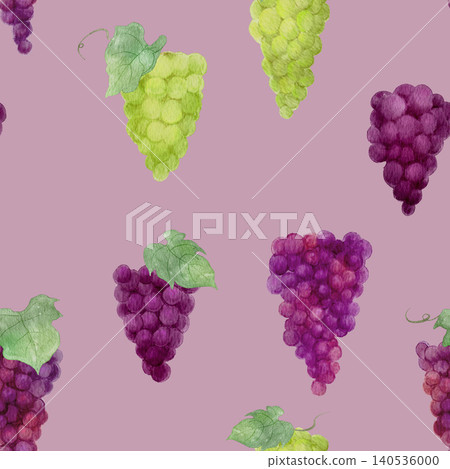 Seamless grape/muscat pattern Seamless grape/muscat pattern 140536000