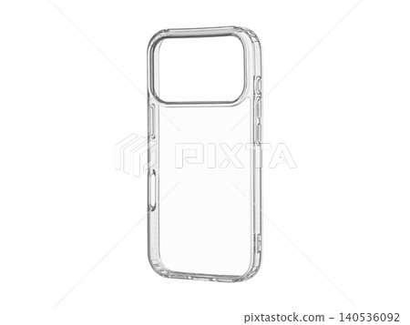 Clear TPU Protective Case for Smartphone Isolated on White 140536092