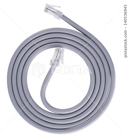 cable for the Internet, insulated, on a white background. cable for the Internet, insulated, on a white background. 140536945