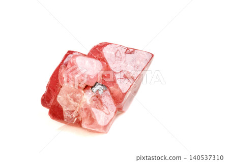 Macro mineral spinel stone on white background Macro mineral spinel stone on white background 140537310