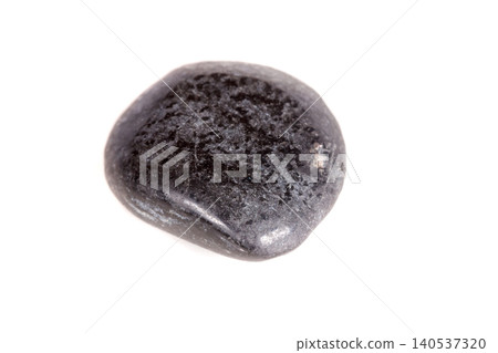 Macro mineral stone lignite on a white background Macro mineral stone lignite on a white background 140537320