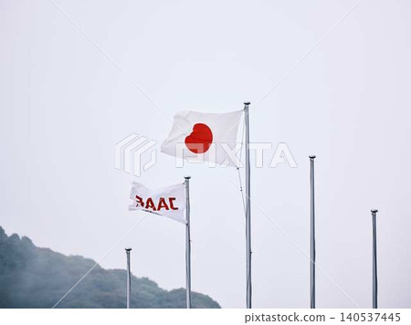 體育場內的日本國旗 體育場內的日本國旗 140537445
