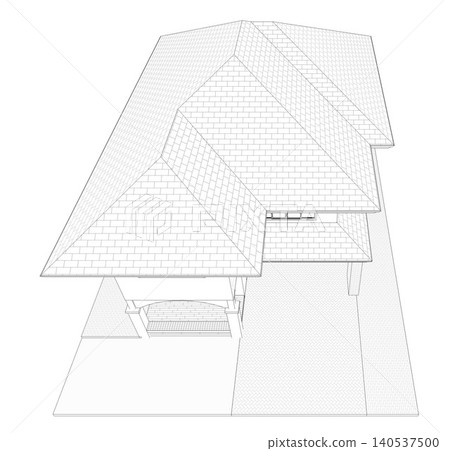 3D illustration of residential project 3D illustration of residential project 140537500