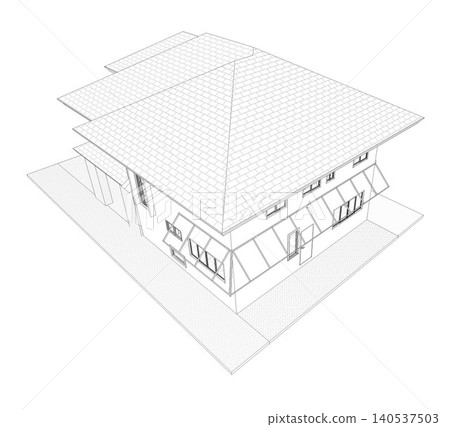 3D illustration of residential project 3D illustration of residential project 140537503