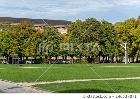 Sculpture park at the Pinakotheken Museum, Munich, Germany 140537871