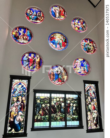 Colorful stained glass Colorful stained glass 140537975