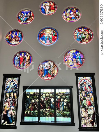 Colorful stained glass Colorful stained glass 140537980