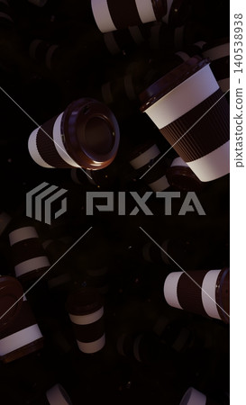 3D illustration Background for advertising and wallpaper in food and drink festival and coffee scene. 3D rendering in decorative concept. 3D illustration Background for advertising and wallpaper in food and drink festival and coffee scene. 3D rendering in decorative concept. 140538938