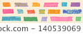 Colorful washi tape with scribble texture set, Masking paper tape with doodle lines for kids birthday designs, journaling, scrapbooking and planners 140539069