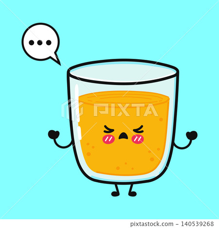 Angry orange juice speech character 140539268