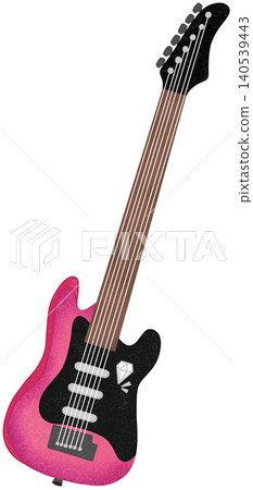 pink electric guitar pink electric guitar 140539443