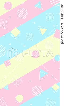 Pop and colorful stripe pattern and geometric background Pop and colorful stripe pattern and geometric background 140539485