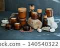 Candles Glass Jars and Bottles set 140540322