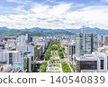 Sapporo, Hokkaido, Sapporo city center, Odori Park and Sapporo cityscape 140540839
