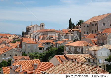 St Ignatius Church and Traditional Stone Houses in Dubrovnik Old Town 140540872