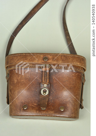 Vintage Brown Leather Binoculars Case with Strap Vintage Brown Leather Binoculars Case with Strap 140540938