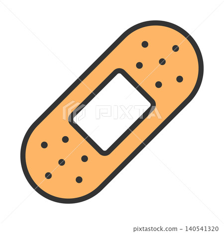 Adhesive plaster icon 140541320