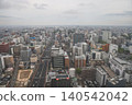 April 29 2026 Sendai skyline with railway tracks and buildings 140542042