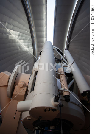 Astronomical Telescope Inside Observatory Dome. Astronomical Telescope Inside Observatory Dome. 140542605