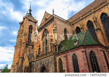 St. Martin's collegiate church in Colmar, Alsace, France 140542948