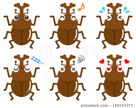 Beetle illustration set 2 Beetle illustration set 2 140543357