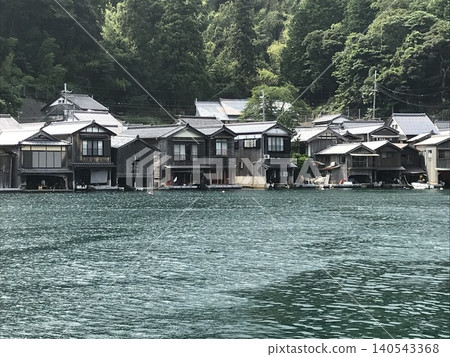 Loose boathouses in Ine Town, Kyoto Prefecture ① Loose boathouses in Ine Town, Kyoto Prefecture ① 140543368