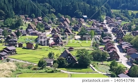 岐阜縣小野郡白川村全景（第三部分） 140543796
