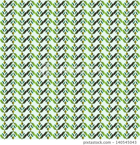 Green geometric floral leaf seamless pattern for organic nature luxury textile wrapping background Green geometric floral leaf seamless pattern for organic nature luxury textile wrapping background 140545043