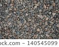 Shrine gravel texture, earth-toned stone background material 140545099