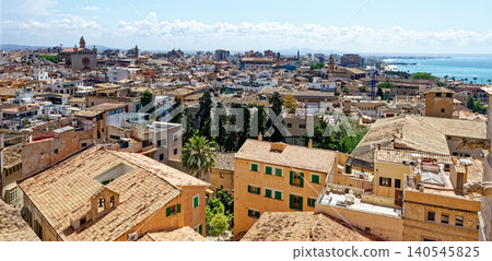 Top view of the city of Palma de Mallorca Top view of the city of Palma de Mallorca 140545825