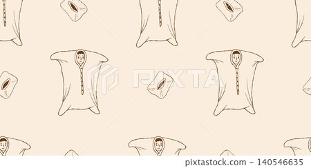 Sensory Body Sock with Kid Seamless Pattern. Occupational Calming Therapy Resistance Sack on Beige Background. Brown Line Art Hand Drawn. Vector Illustration. Wallpaper for Autism, ADHD Relax Design. Sensory Body Sock with Kid Seamless Pattern. Occupational Calming Therapy Resistance Sack on Beige Background. Brown Line Art Hand Drawn. Vector Illustration. Wallpaper for Autism, ADHD Relax Design. 140546635