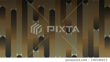 Rounded vertical stripes on a gold background 140546653