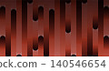 Rounded vertical stripes on a red background 140546654