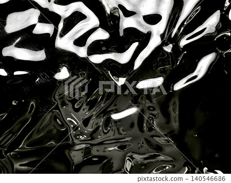 abstract liquid metal texture with distorted chrome reflections and dark glossy fluid ripples in noir mood abstract liquid metal texture with distorted chrome reflections and dark glossy fluid ripples in noir mood 140546686