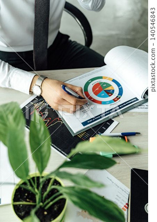 businessman working with document businessman working with document 140546843