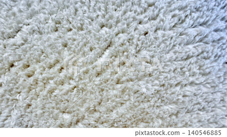 white shag rug texture fills cozy minimalist home interior frame with soft tactile wool pile detailing white shag rug texture fills cozy minimalist home interior frame with soft tactile wool pile detailing 140546885