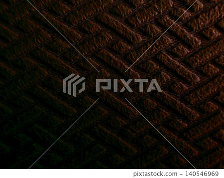 textured brown fabric close up with abstract geometric grid weave pattern and deep shadows creating moody atmospheric background textured brown fabric close up with abstract geometric grid weave pattern and deep shadows creating moody atmospheric background 140546969