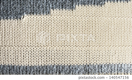 textured organic cotton knit fabric macro featuring sustainable ivory and muted grey striped pattern textured organic cotton knit fabric macro featuring sustainable ivory and muted grey striped pattern 140547156