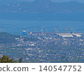 View of Tadotsu Town, Kagawa Prefecture, from Mount Oasa 140547752